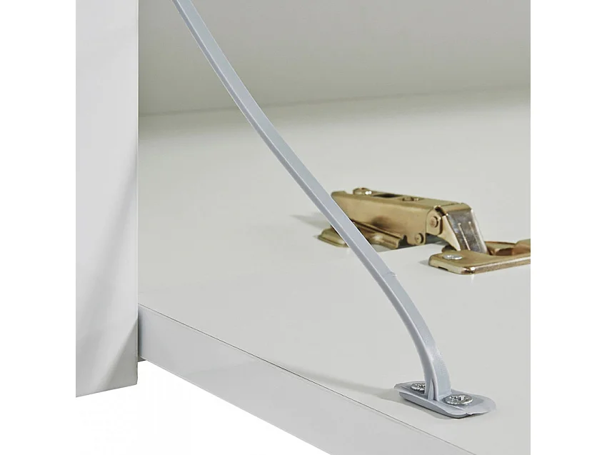 Meuble TV avec portes et tiroirs à abattant 200 cm design Takara