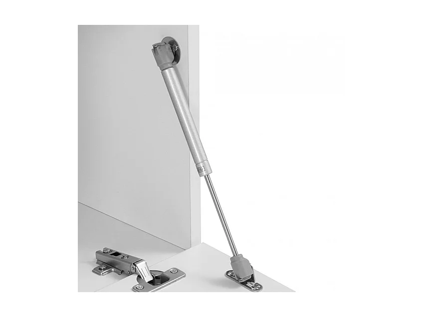 Mobile TV moderno 240cm 4 armadietti 3 ante bianco legno Lumen