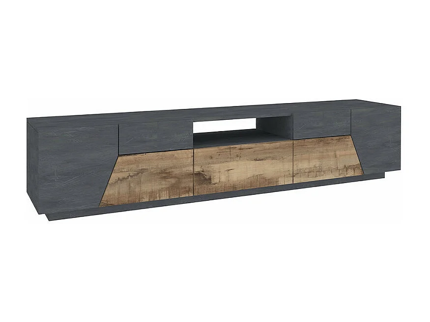 Meuble TV salon 220x43 cm mur design moderne Volta