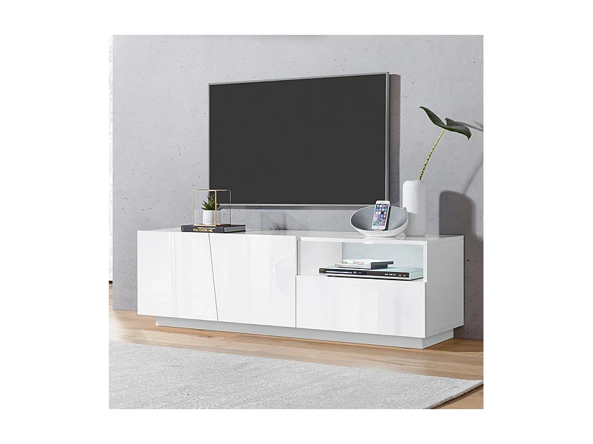 Mobile TV moderno buffet salotto 2 porte 1 cassetto 150 cm Vesta
