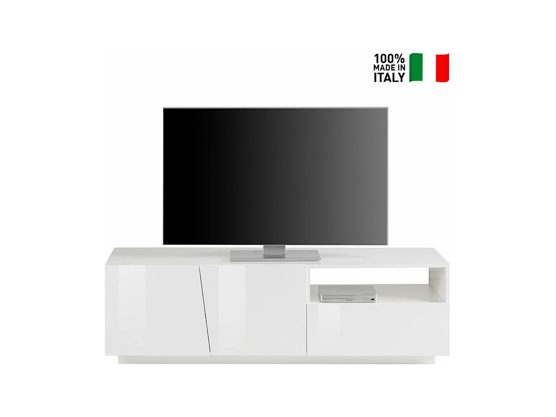Mobile TV moderno buffet salotto 2 porte 1 cassetto 150 cm Vesta