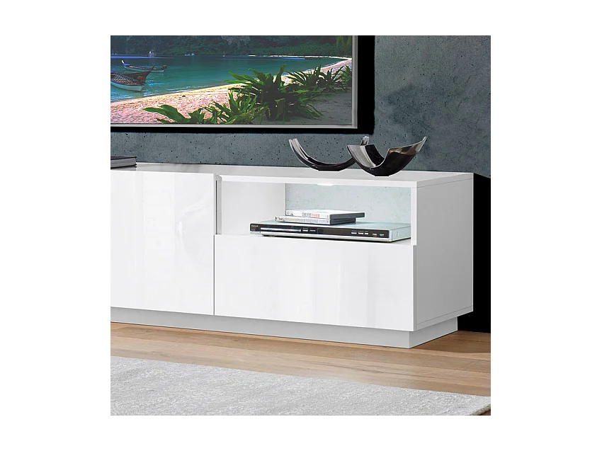 Mobile TV moderno buffet salotto 2 porte 1 cassetto 150 cm Vesta