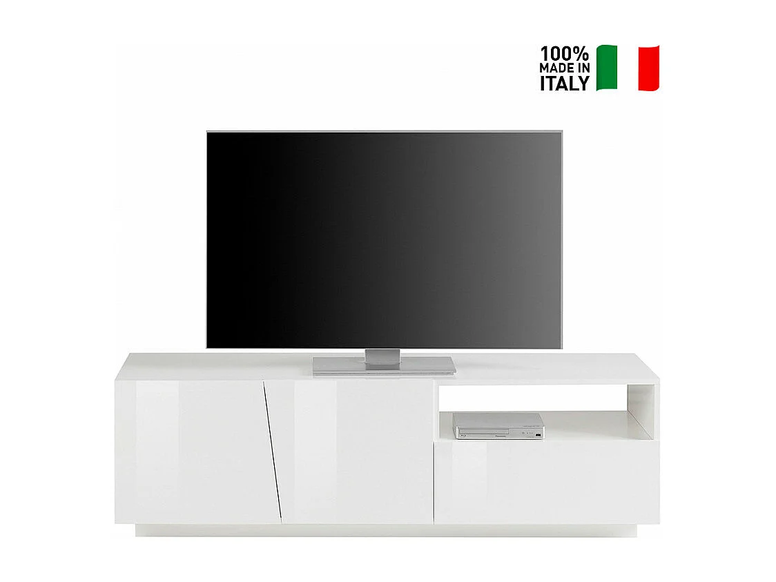 Mobile TV moderno buffet salotto 2 porte 1 cassetto 150 cm Vesta