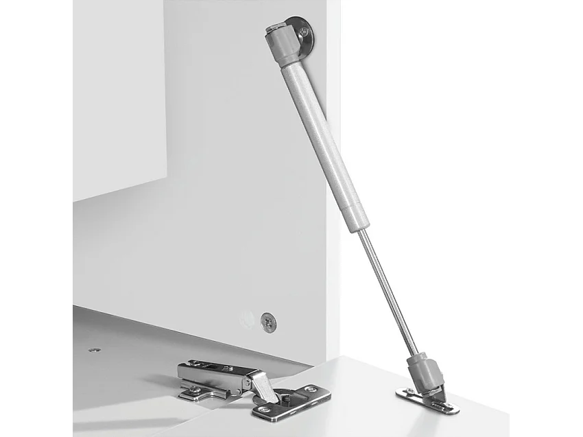 Mobile TV design moderno 240cm bianco 4 armadietti 3 porte Slim