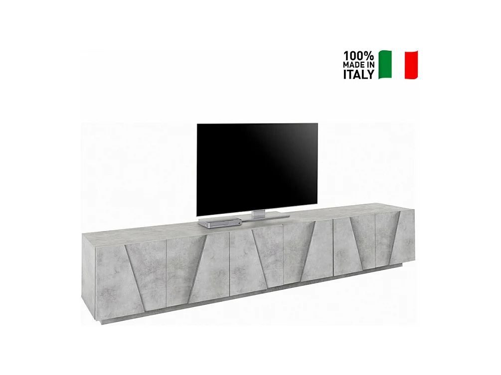 Meuble TV de salon 6 portes 3 armoires design moderne Largo