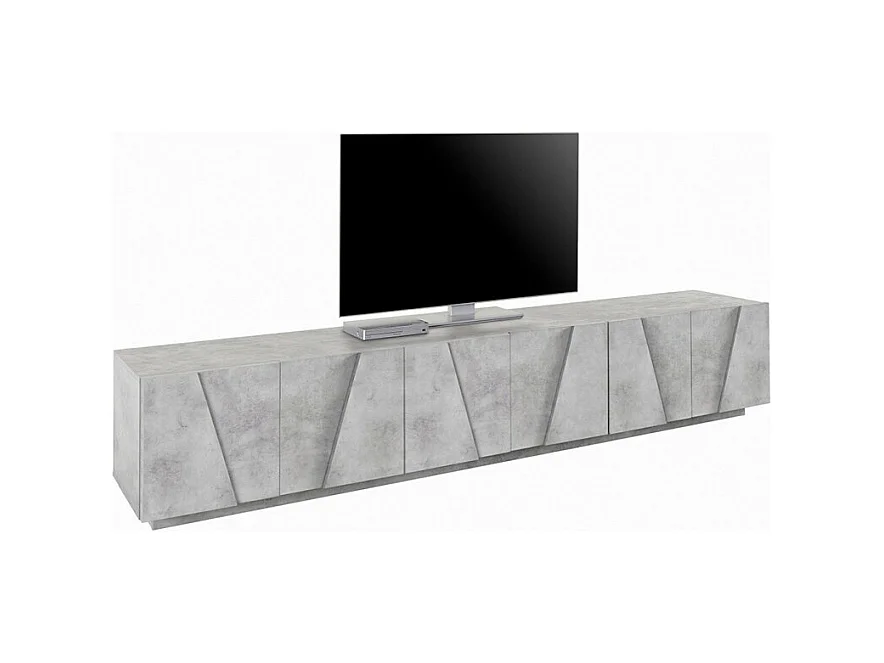 Meuble TV de salon 6 portes 3 armoires design moderne Largo