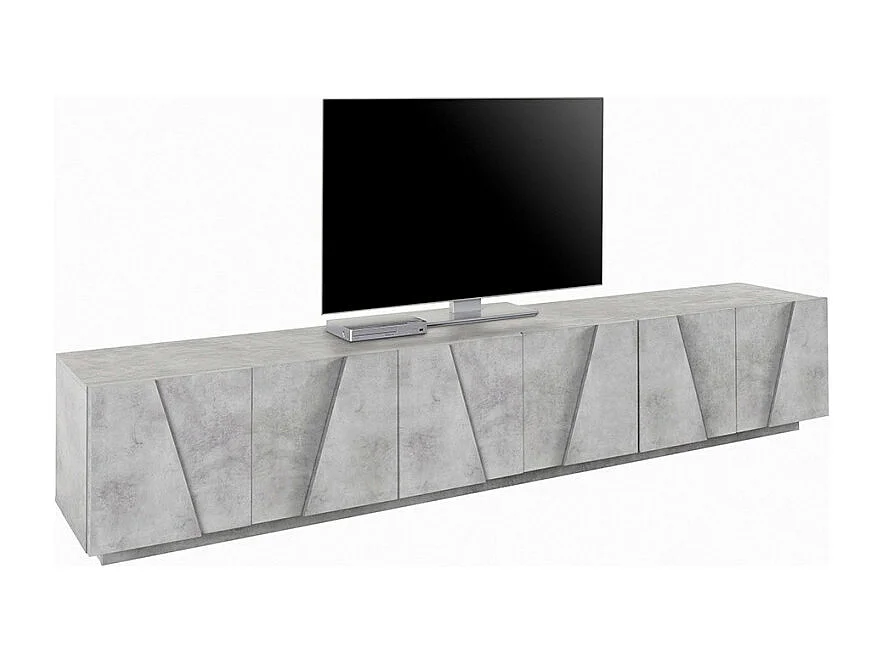 Meuble TV de salon 6 portes 3 armoires design moderne Largo