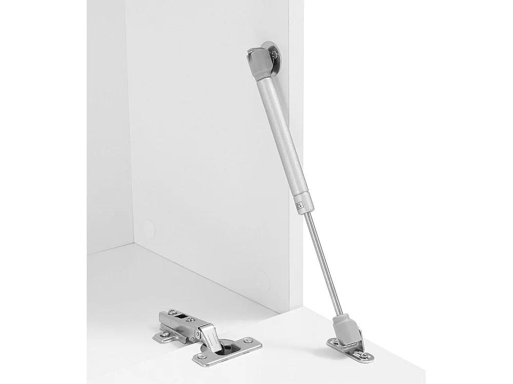 TV-Schrank Wohnzimmer 180 cm, 1 Tür, 2 Fächer, Weiß Hochglanz Joy Low