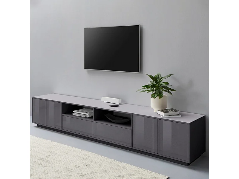 Meuble TV salon design moderne 260cm Elios