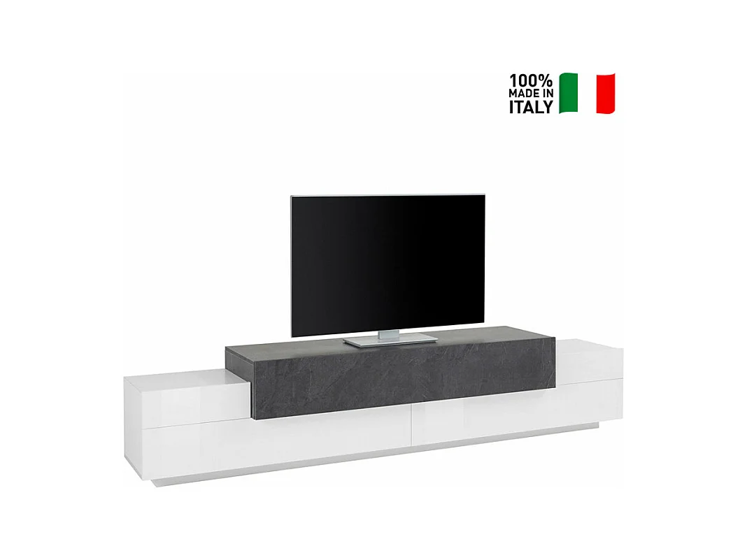 Mobile TV 240cm 4 armadietti 3 porte design moderno Lumen B