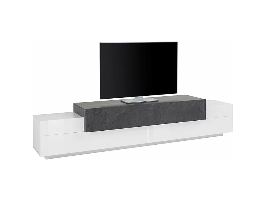 Mobile TV 240cm 4 armadietti 3 porte design moderno Lumen B