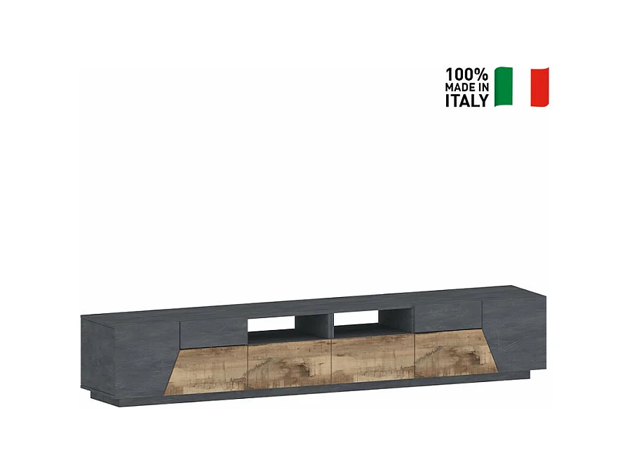 Mobile TV salotto cucina 260x43cm design moderno Pixel