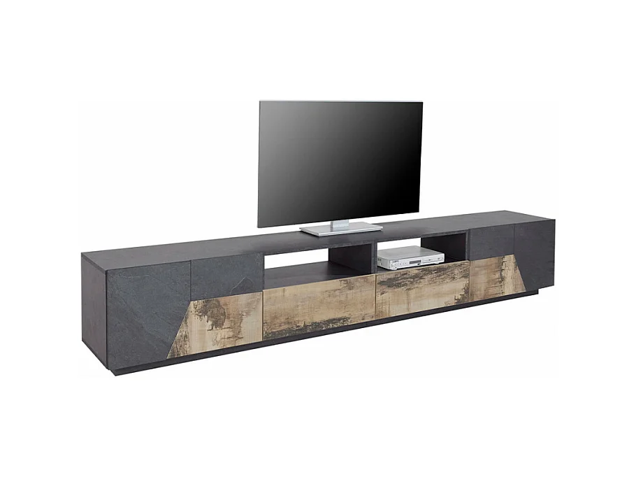 Mobile TV salotto cucina 260x43cm design moderno Pixel