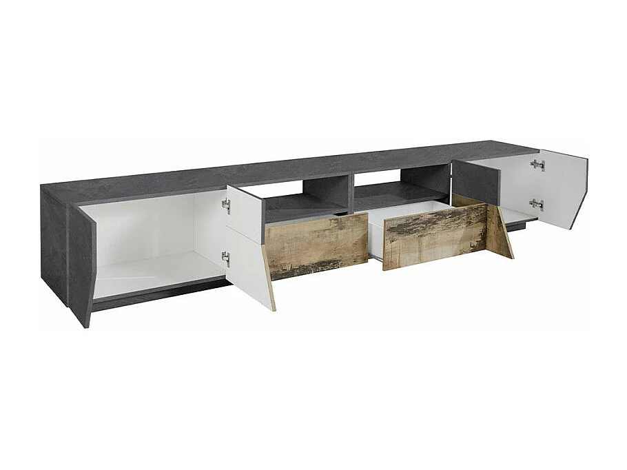 Mobile TV salotto cucina 260x43cm design moderno Pixel