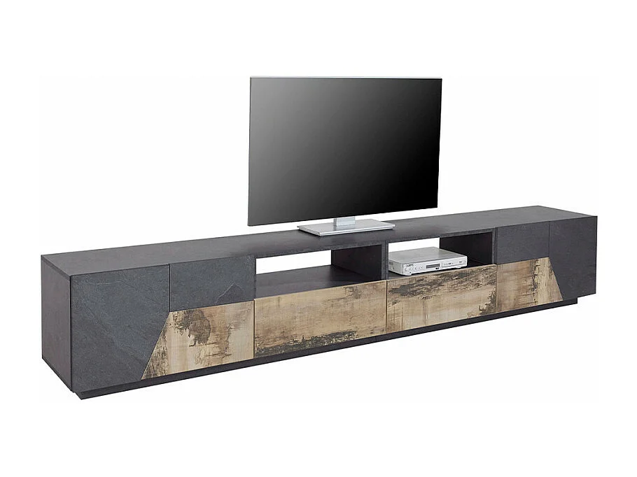 Mobile TV salotto cucina 260x43cm design moderno Pixel