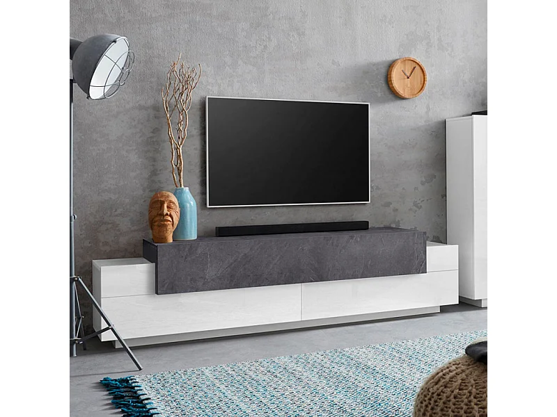 Mobile TV 4 armadietti 3 porte 200cm design moderno Forma