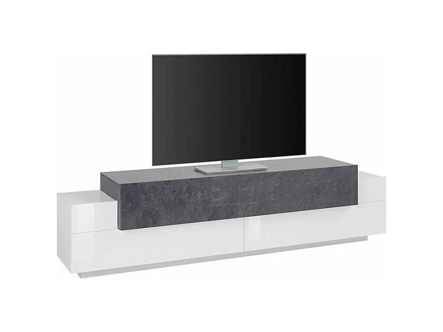 Meuble TV 4 armoires 3 portes 200cm design moderne Forma