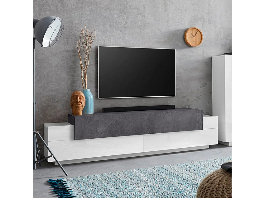 Mobile TV 4 armadietti 3 porte 200cm design moderno Forma