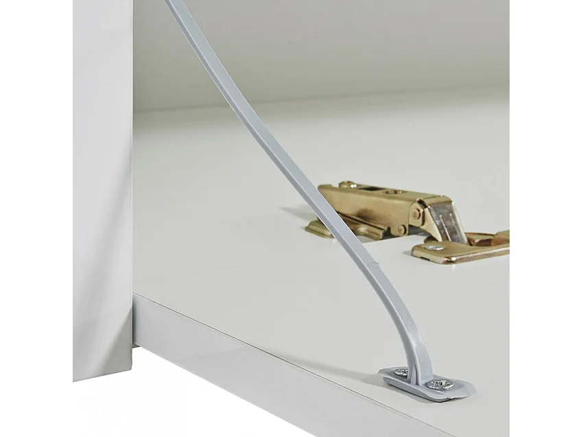 Meuble TV moderne avec porte et tiroir rabattable 150 cm Quadro