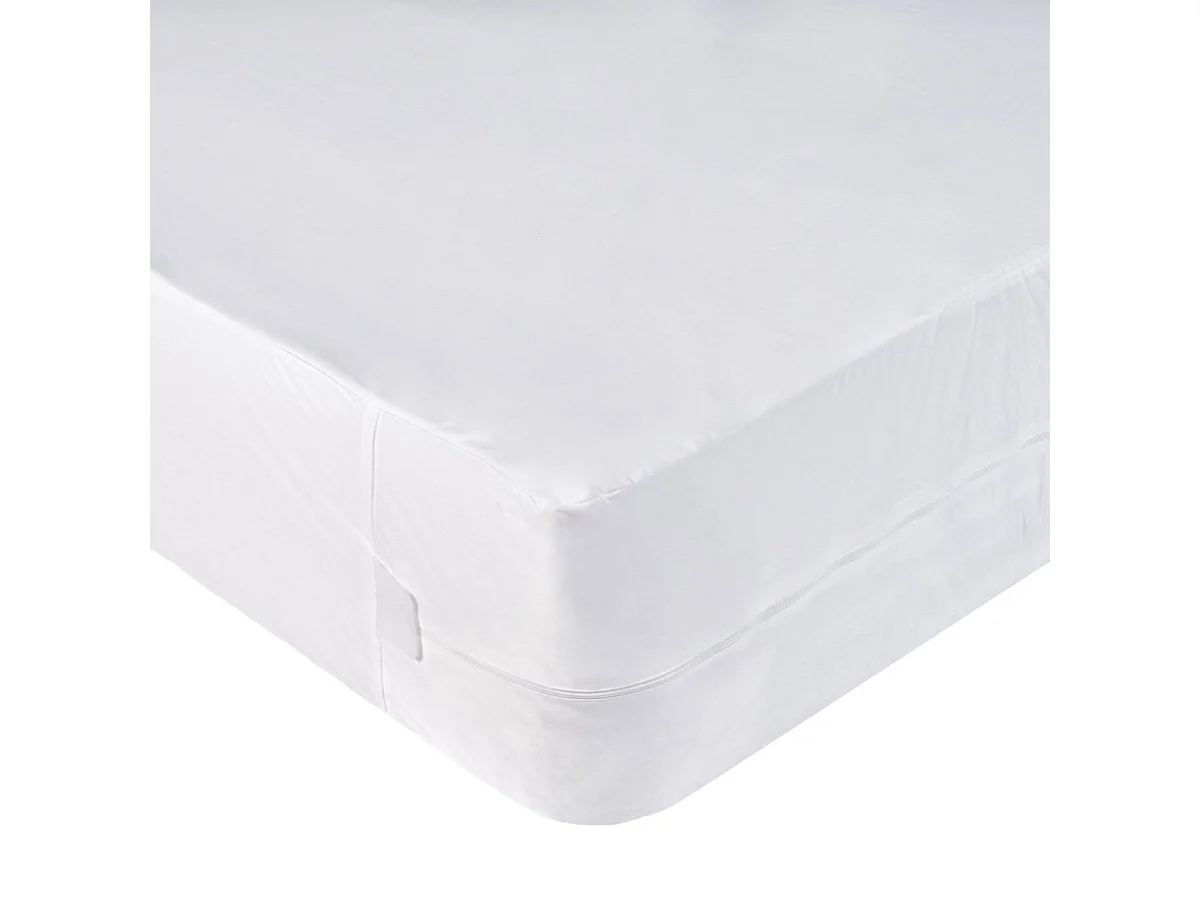 Pack Protège-matelas 160x200cm + 2 Protège oreillers 63x63cm Anti-punaises de lit - 2 personnes - Housse intégrale imperméable