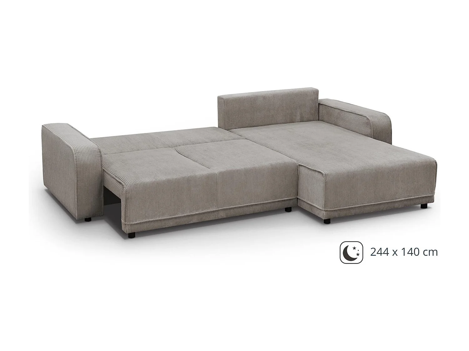 ECKSCHLAFSOFA Primo L cappuccino