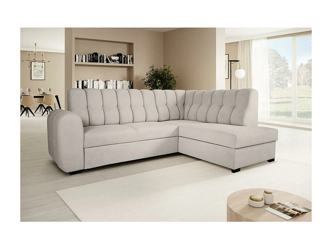 Hoekslaapbank Zoja rechts beige