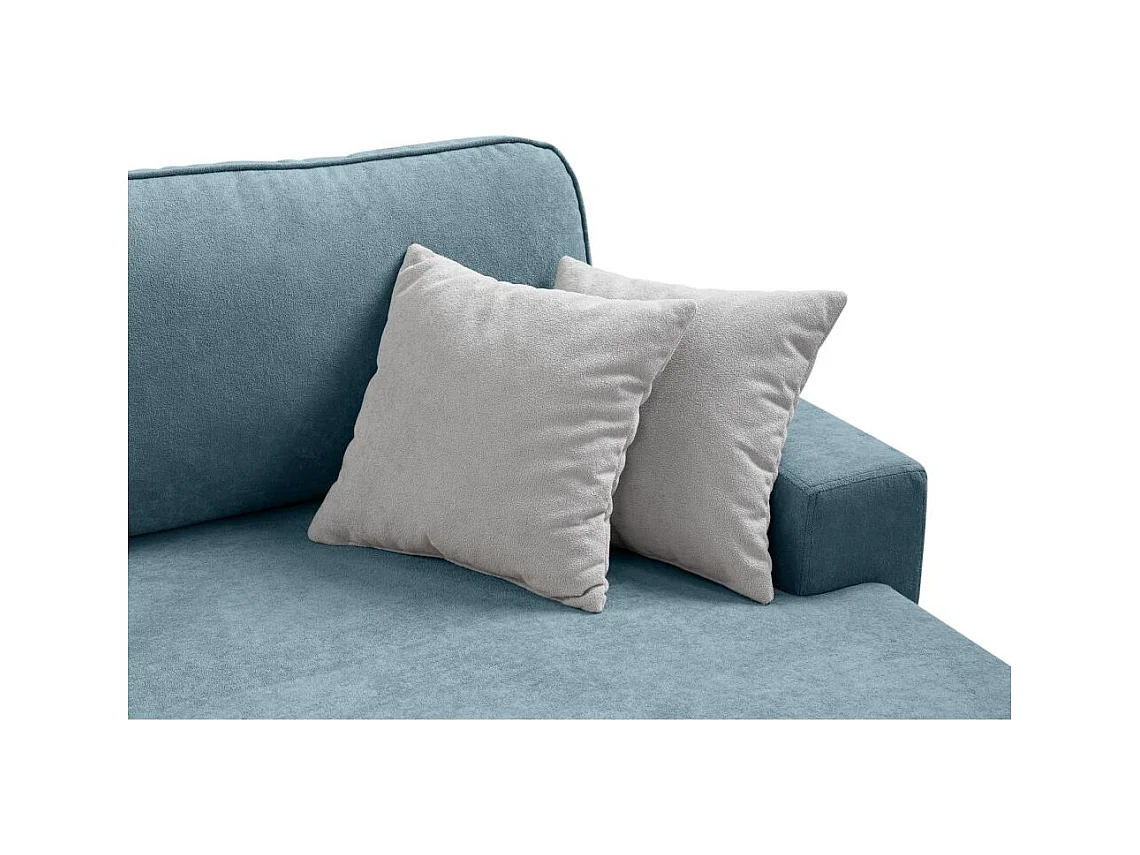 ECKSCHLAFSOFA Gavi blau velours links
