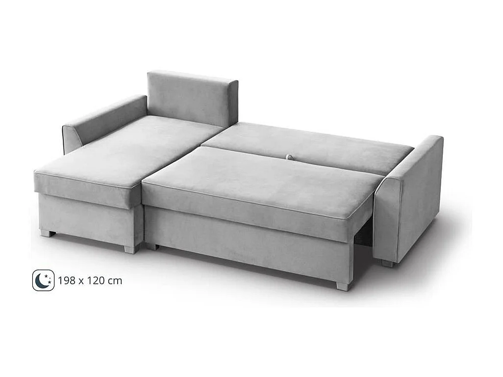 Canapé-lit ECKSCHLAFSOFA Teramo beige