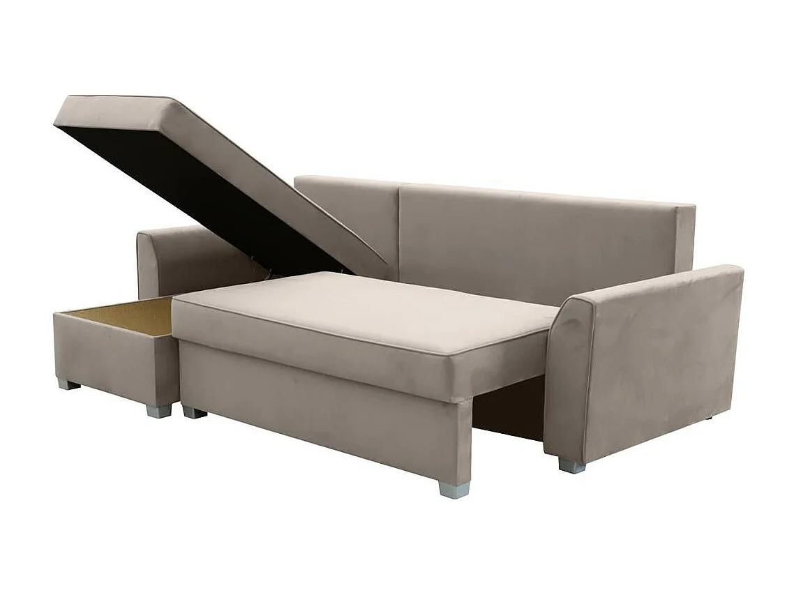 Canapé-lit ECKSCHLAFSOFA Teramo beige