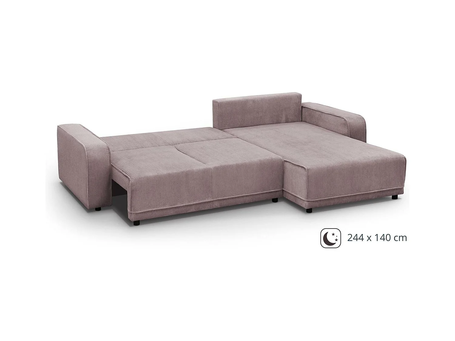 HOEKBANK Primo L roze