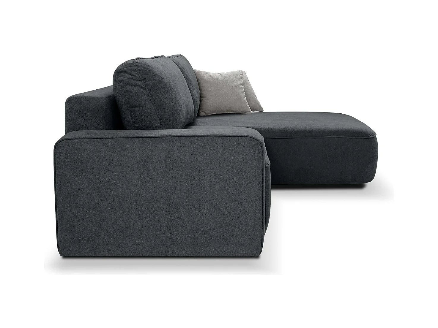 CANAPE Torre gris velours droit