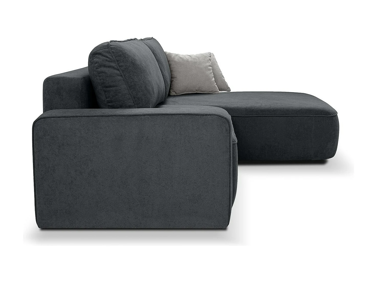 CANAPE Torre gris velours droit