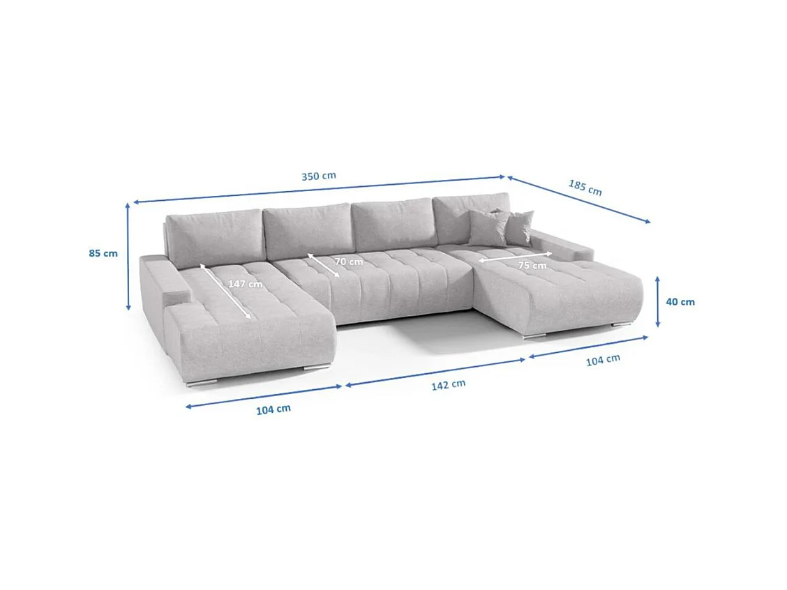 WOHNLANDSCHAFT Draco U beige