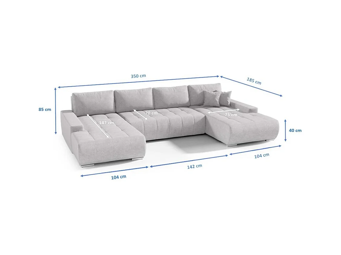 WOHNLANDSCHAFT Draco U cappuccino