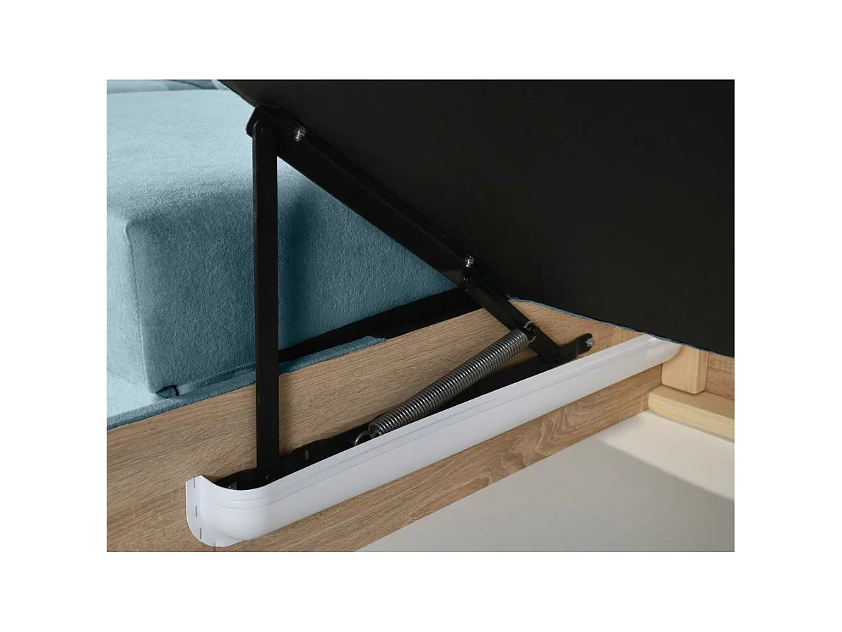 Hoekslaapbank Zoja rechts lichtblauw