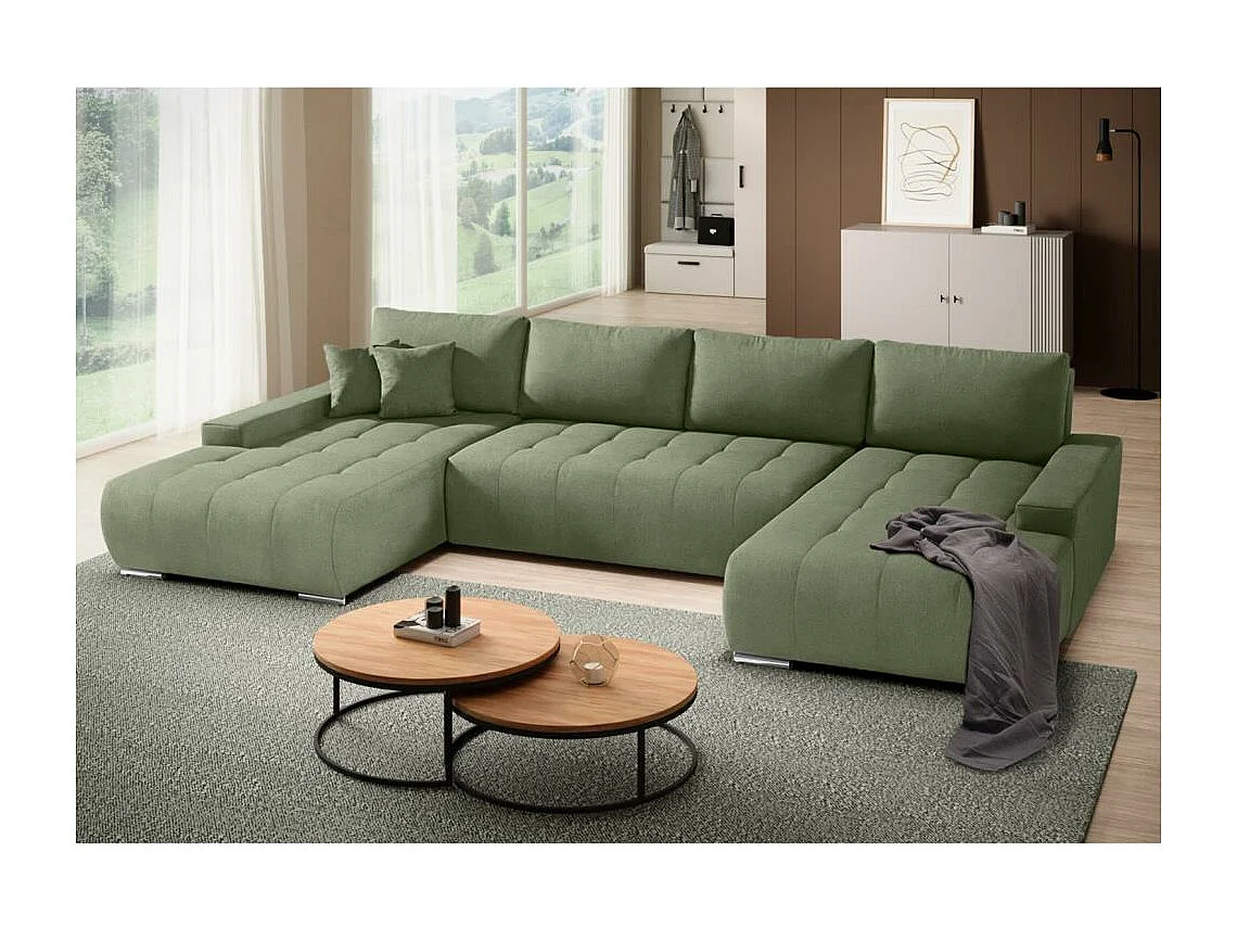 WOHNLANDSCHAFT Draco U grün