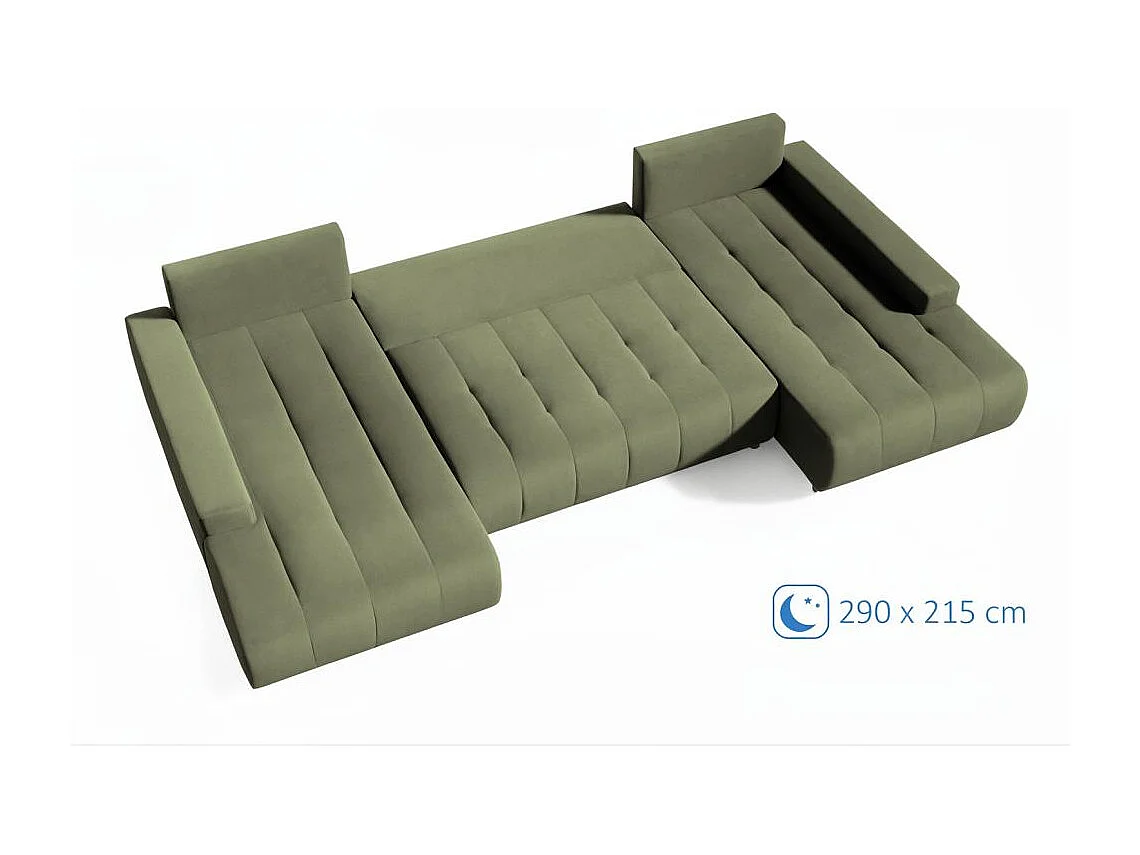 WOHNLANDSCHAFT Draco U grün