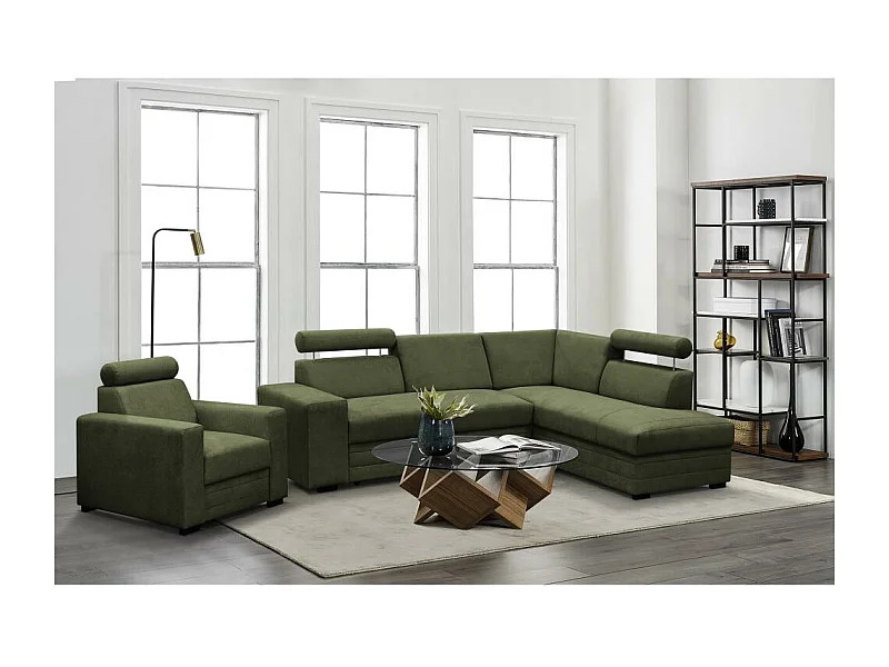 CANAPE Roma vert foncé, droite