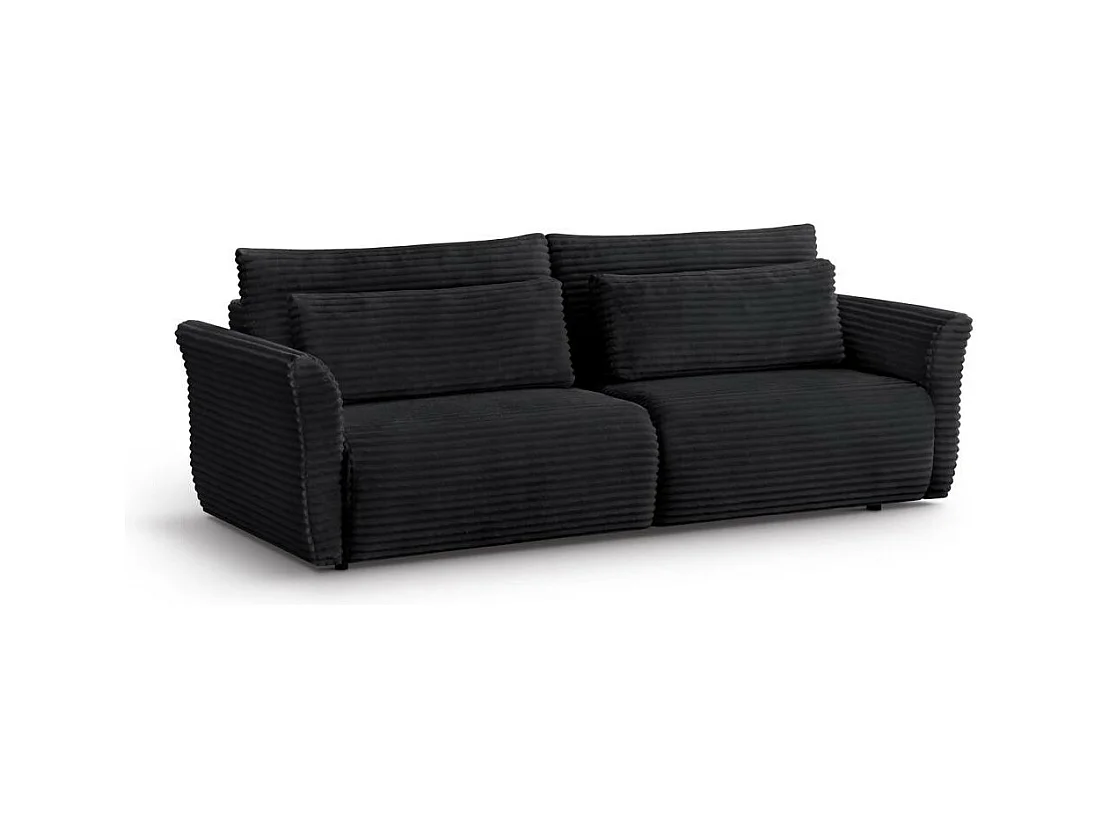 CANAPE-lit Samir 3 places noir