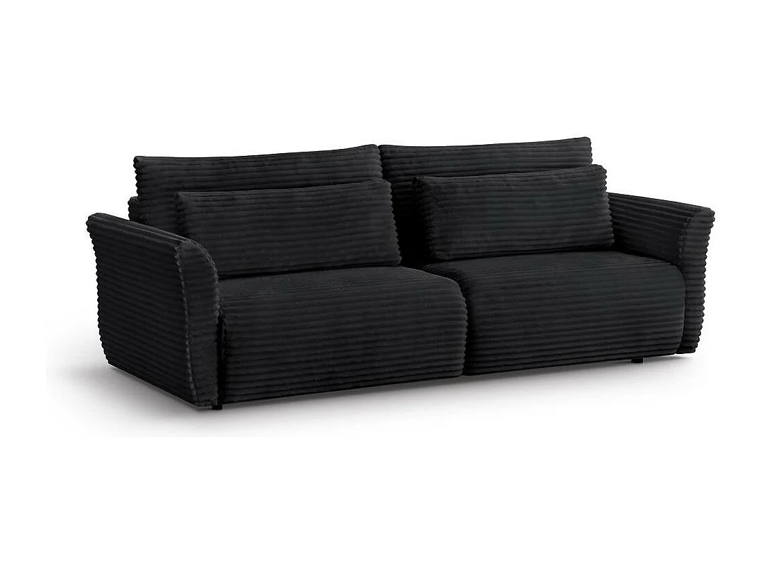CANAPE-lit Samir 3 places noir