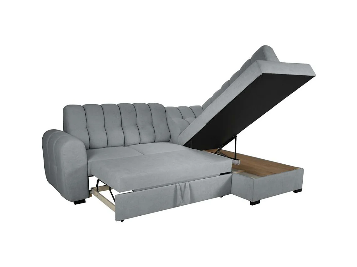 ECKSCHLAFSOFA Zoja rechts grau