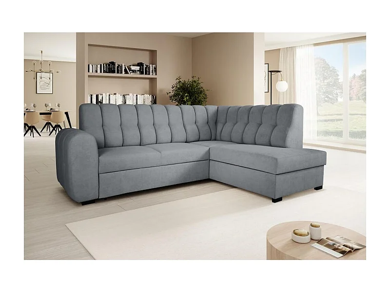 ECKSCHLAFSOFA Zoja rechts grau