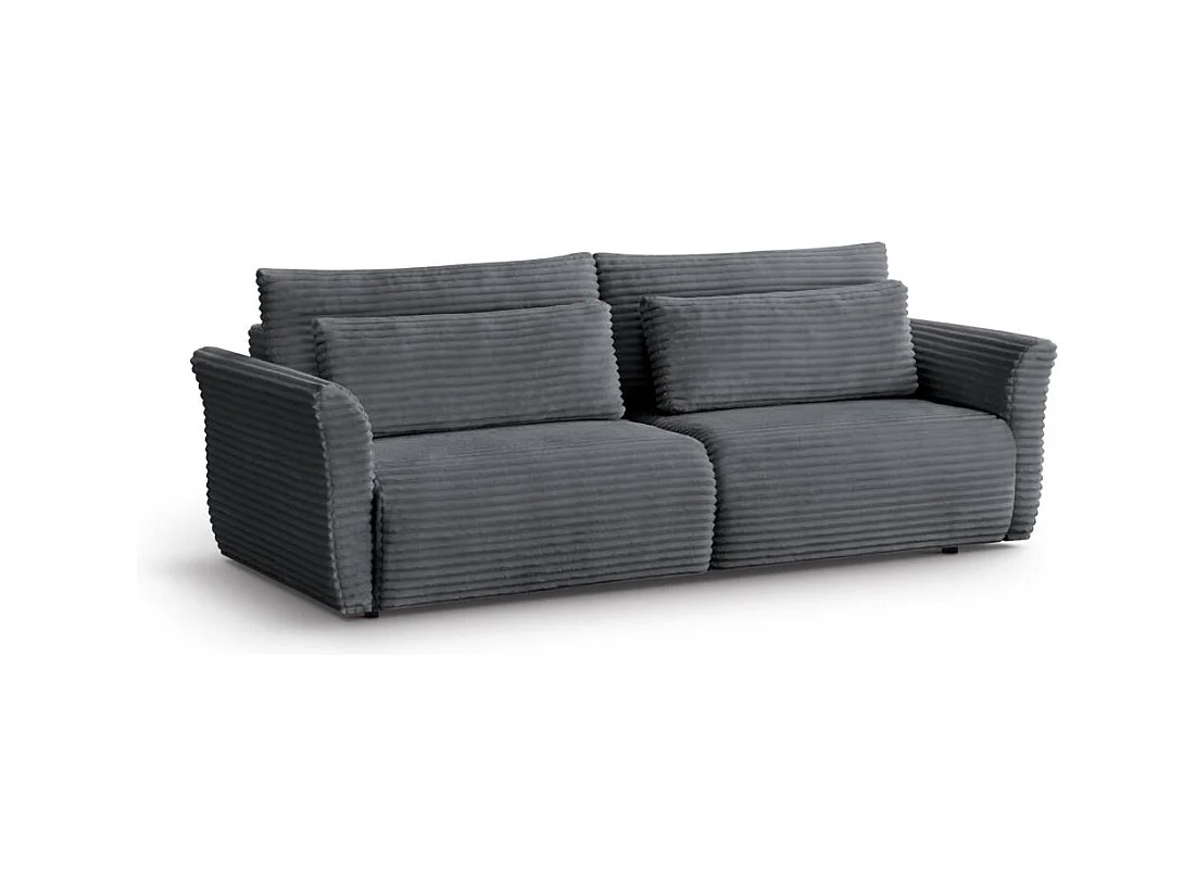 CANAPE-lit Samir 3 places gris foncé