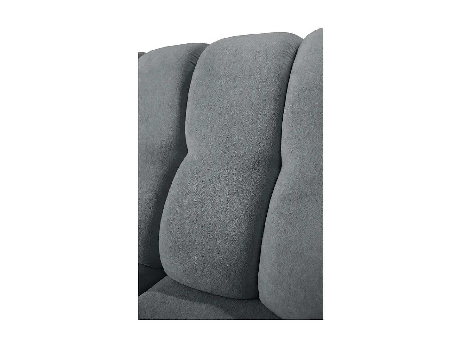 Canapé-lit ECKSCHLAFSOFA Zoja gauche gris