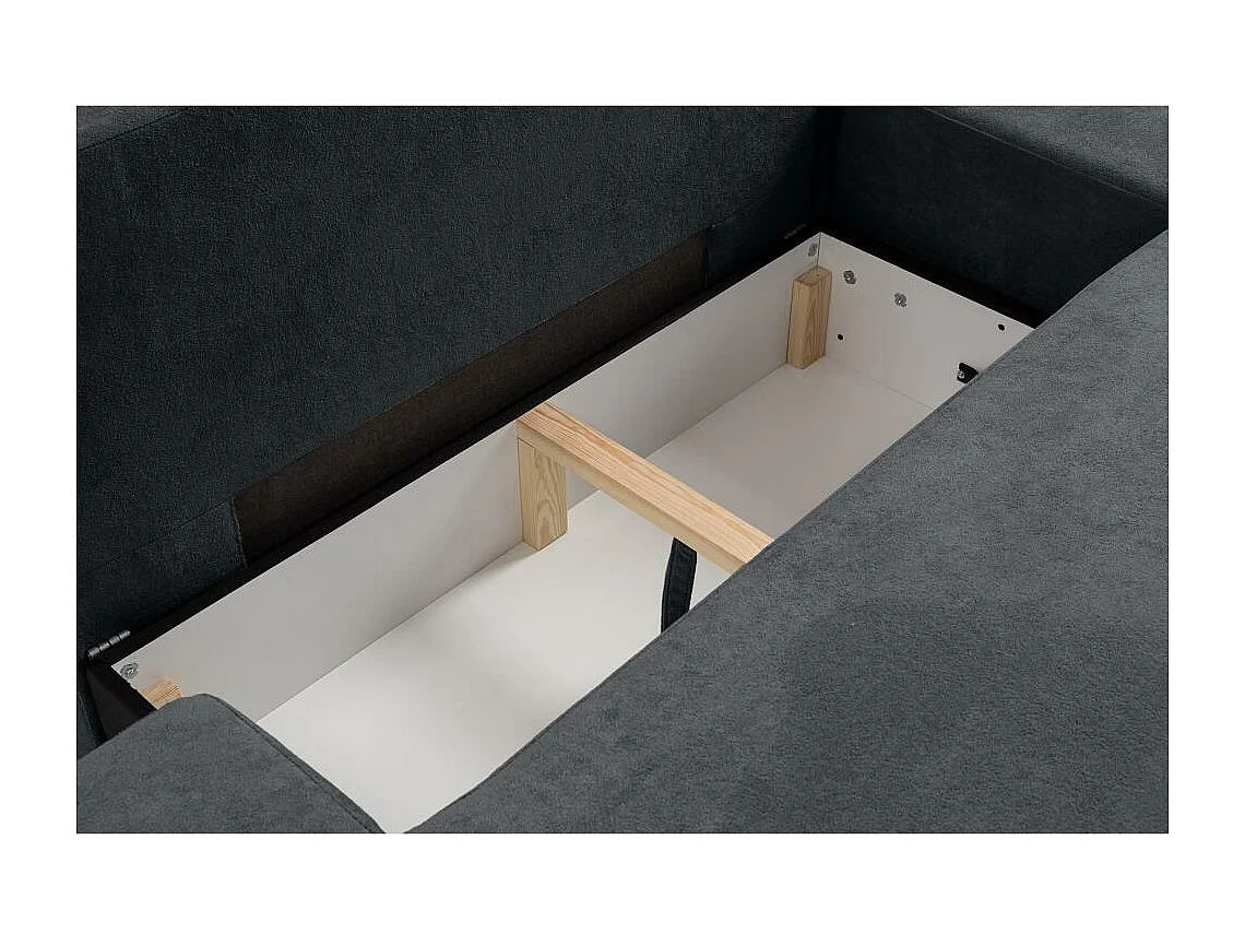 CANAPE-CHAISIER Gavi graphite velours droit