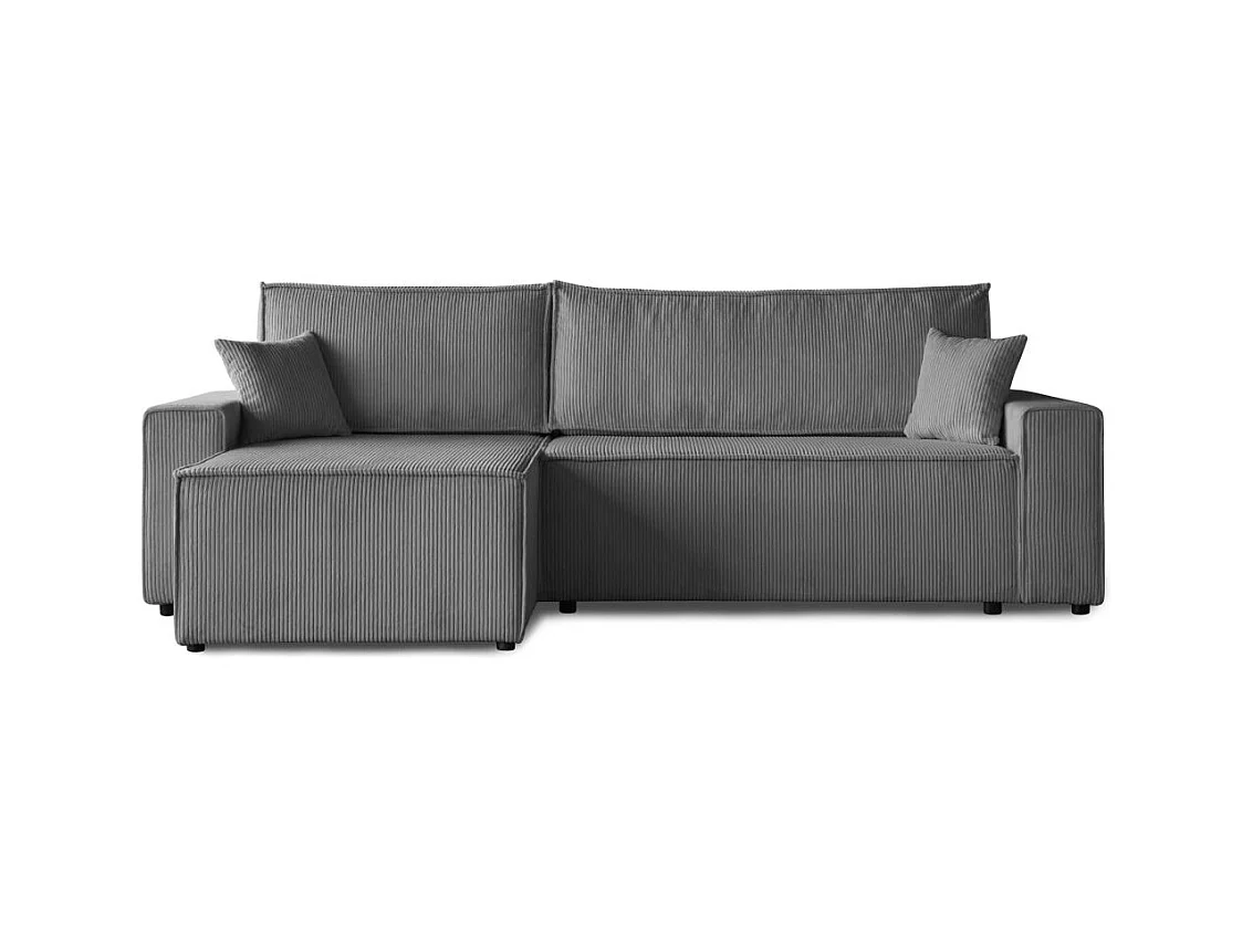 HOEKBANK met slaapfunctie Hektor grijs