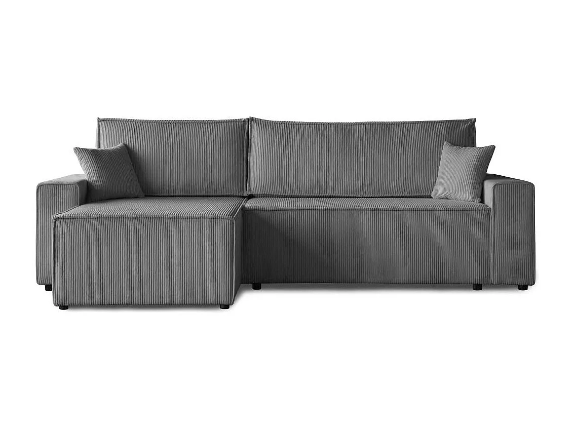 HOEKBANK met slaapfunctie Hektor grijs