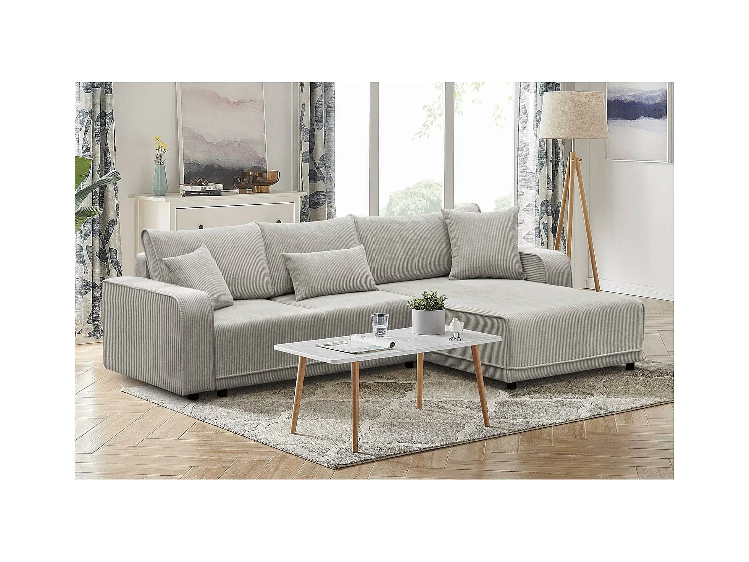 ECKSCHLAFSOFA Primo L beige
