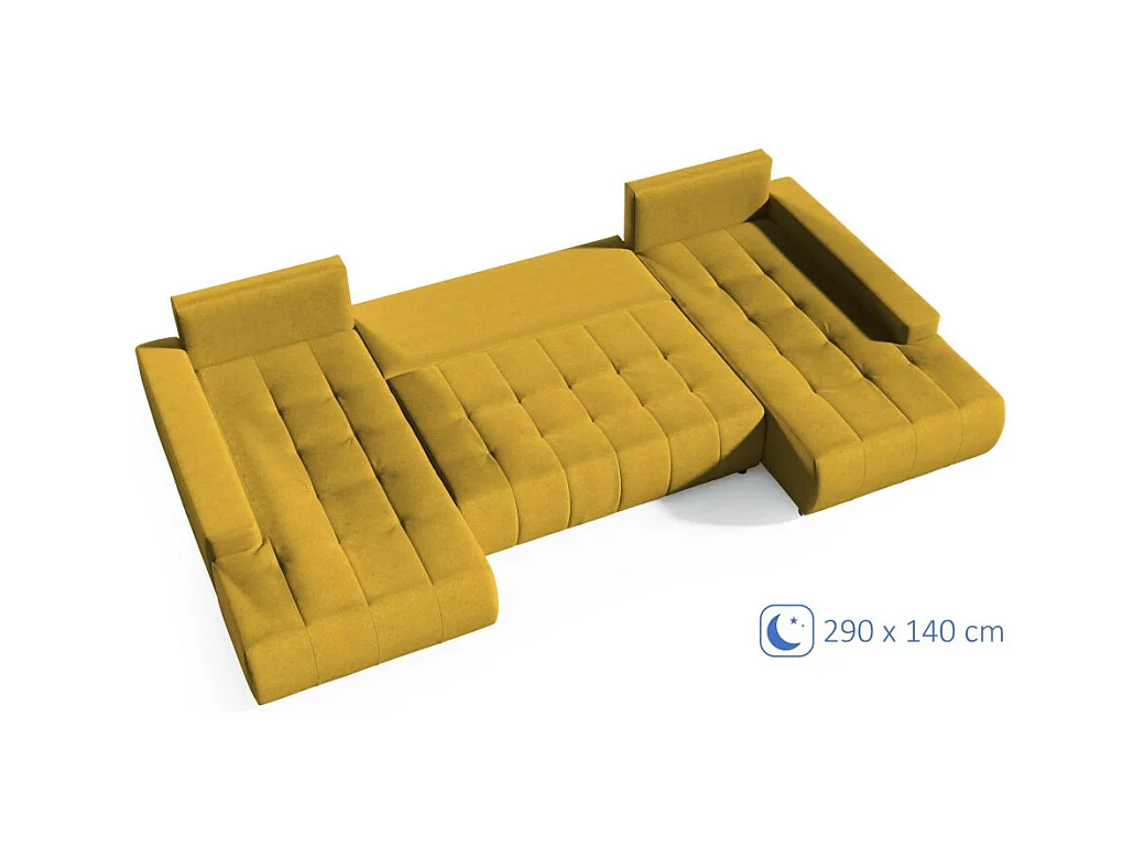 WOHNLANDSCHAFT Draco U Gelb