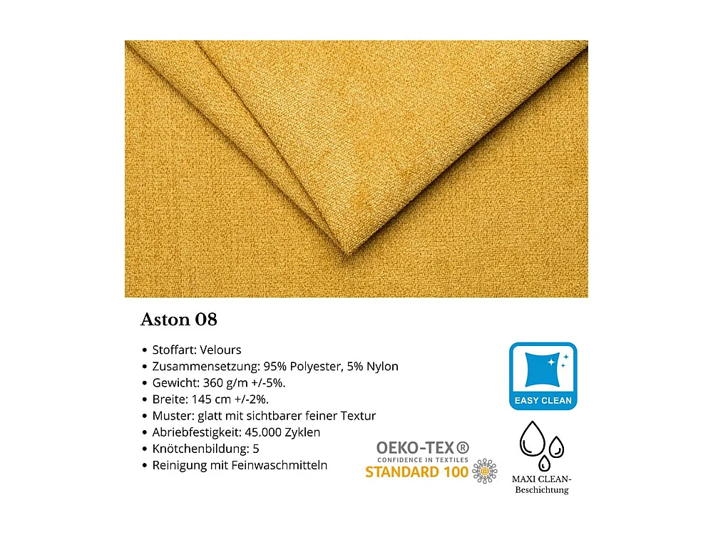 WOHNLANDSCHAFT Draco U Gelb